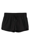 O'neill Kids' Saltwater Solids Lane 2 Cover-up Shorts In Black