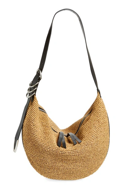 Rag & Bone Spire Straw Hobo Bag In Natural