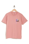 Obey Want Chaos Need Peace Graphic T-shirt In Pink Amethyst