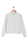 Yogalicious Scuba Muse Zip Jacket In Heather Light Grey