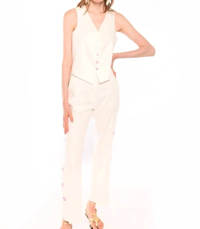 Vilagallo Natalia Trouser In White