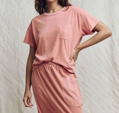 The Great The Pocket Tee In Rose In Multi