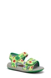 See Kai Run Kids' Jetty Iii Ladybug Sandal In Green/very Hungry Caterpillar