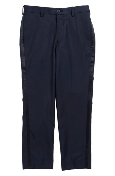 Ralph Lauren Kids' Wool Blend Dress Pants In Navy