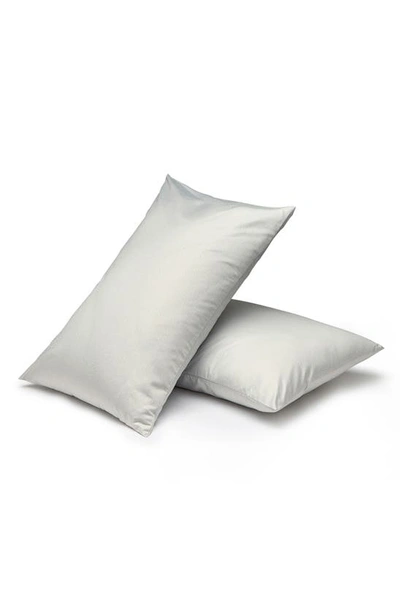 Night Lark Set Of Two Pillowcases In Gray