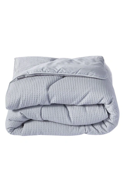 Night Lark Waffle Knit Hypoallergenic Duvet Comforter In Gray