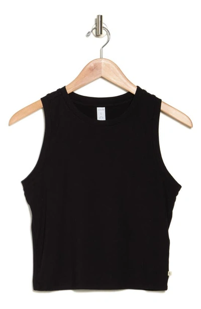 Marika Juni Ribbed Crop Tank In Black