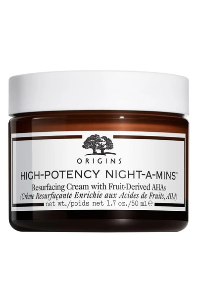 Origins High-potency Night-a-mins&trade; Resurfacing Cream With Fruit-derived Ahas 1.7 oz/ 50 ml In White