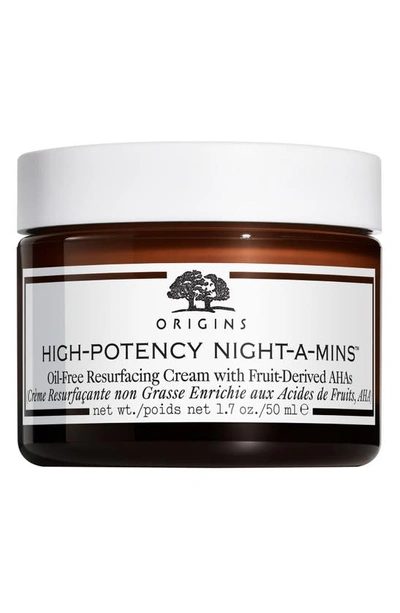 Origins High-potency Night-a-mins&trade; Oil-free Resurfacing Cream With Fruit-derived Ahas 1.7 oz/ 50 ml In White