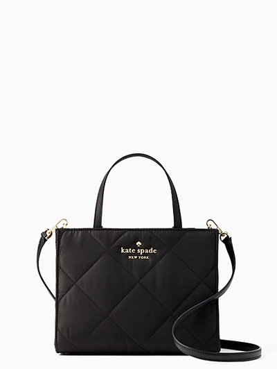 Kate Spade Watson Lane Small Quilted Sam Satchel In Black