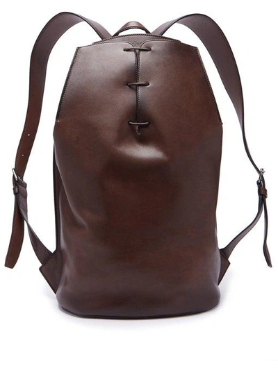 Berluti Men's Alessandro Vitello Side-zip Backpack In Brown