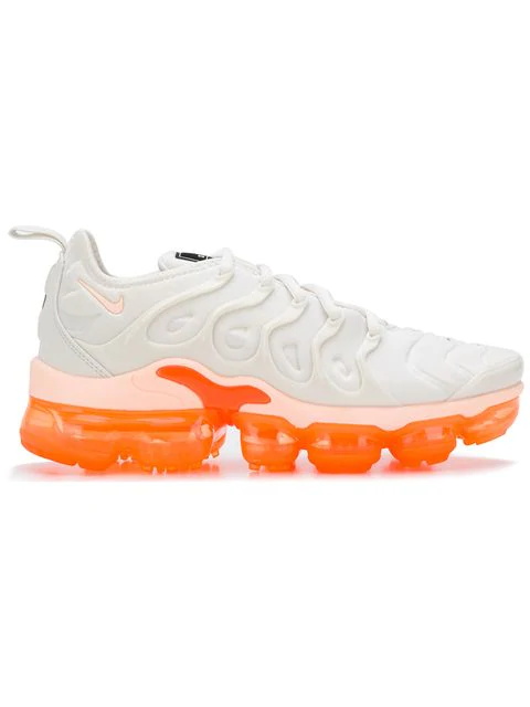 women's nike air vapormax plus orange casual shoes