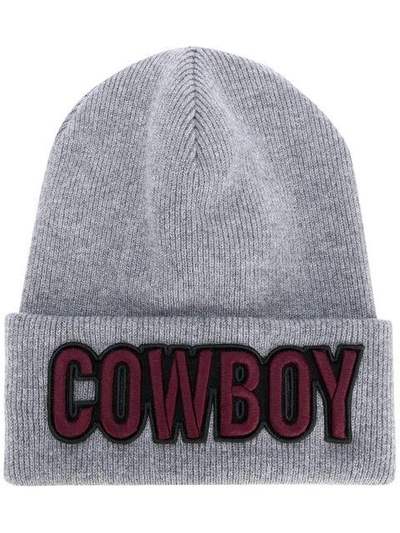 Dsquared2 Cowboy Beanie In Grey