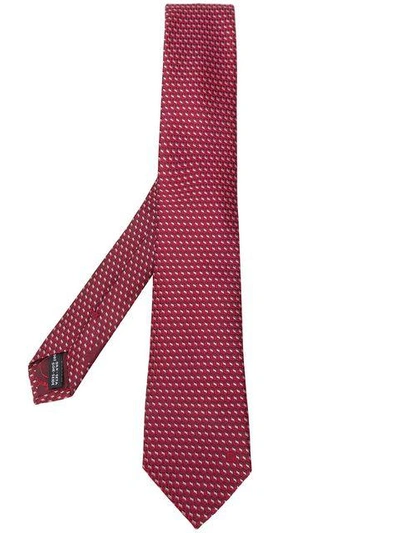 Ferragamo Salvatore  Geometric Print Tie - Red