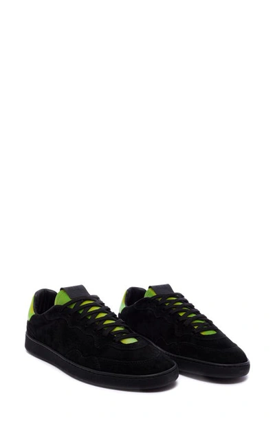 P448 Yam Skate Sneaker In Black-neon Green