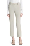 Vince Tailored Straight Leg Crepe Pants In Sepia