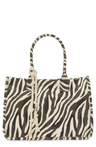 Vince Camuto Orla Canvas Tote In Black