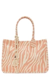 Vince Camuto Orla Canvas Tote In Starfish Heavy Textured Canvas