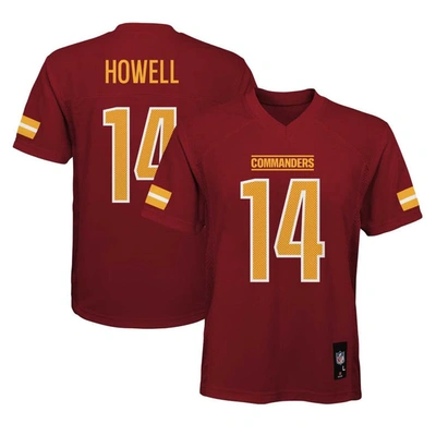 Outerstuff Kids' Youth Sam Howell Burgundy Washington Commanders Replica Player Jersey