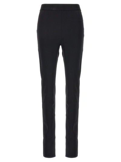 Wardrobe Nyc Bonded Back Zip Leggings In Black
