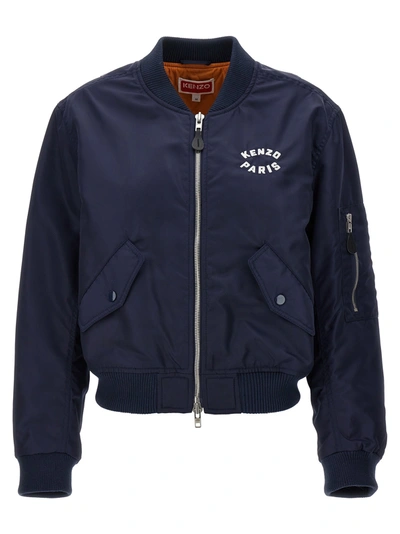 Kenzo Lucky Tiger Casual Jackets, Parka In Blue