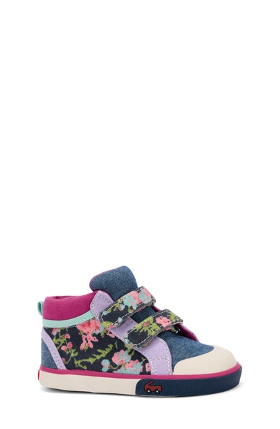 See Kai Run Kids' Kya Sneaker In Navy Floral