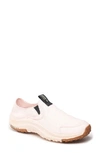 Holo Footwear Athena Moc Canvas Slip-on Shoe In Peach Blush