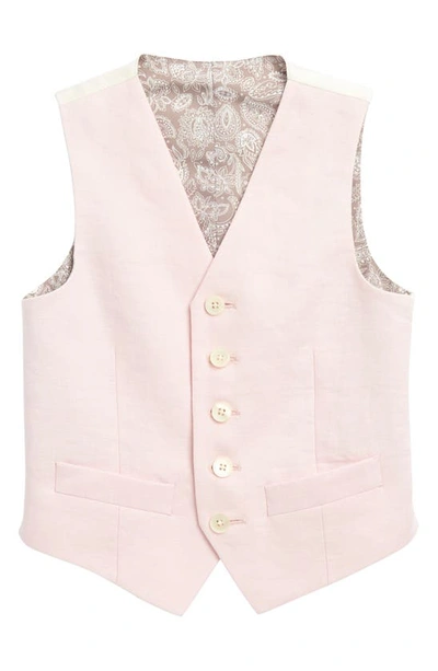 Ralph Lauren Kids' Pink Button Front Vest