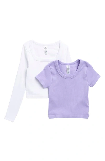 90 Degree By Reflex Kids' Assorted 2-pack Tops In White