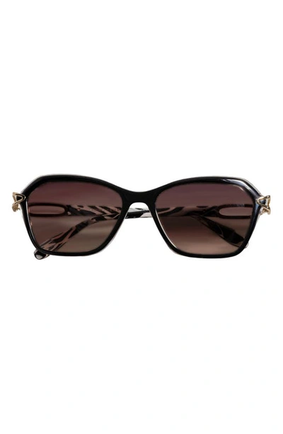 Glemaud X Tura 57mm Square Sunglasses In Black