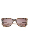 Glemaud X Tura 57mm Cat Eye Sunglasses In Brown