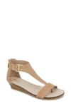 Reaction Kenneth Cole Great Gal T-strap Sandal In Chai