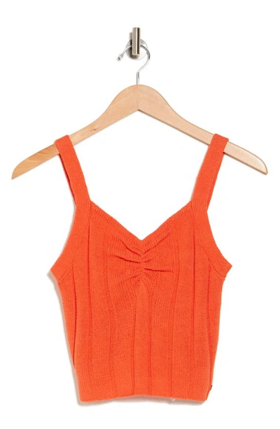 Roxy Island Beauty Rib Sweater Camisole In Tigerlily