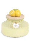 Portofino Candles Decorative Lid Scented Jar Candle In Yellow/white