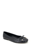 Reaction Kenneth Cole Elstree Flat In Black Croco