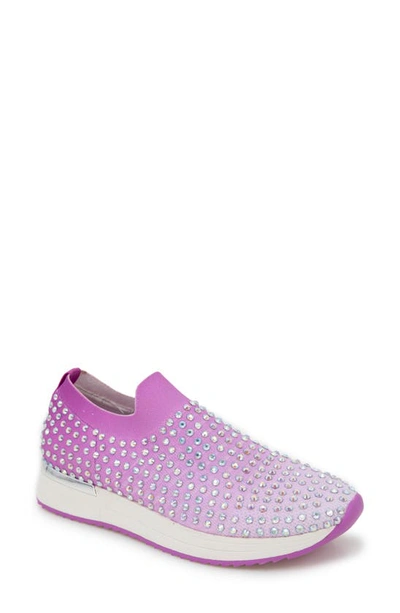 Reaction Kenneth Cole Cameron Jewel Jogger Sneaker In Pansy Ombre Knit
