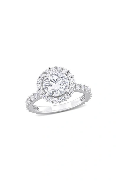 Delmar Dew Created Moissanite Ring In Silver