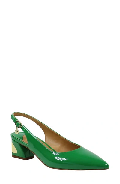 J. Reneé J.renée Shayanne Slingback Pointed Toe Pump In Green