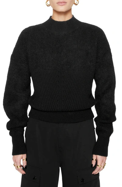 Rebecca Minkoff Priscilla Alpaca Blend Sweater In True Black