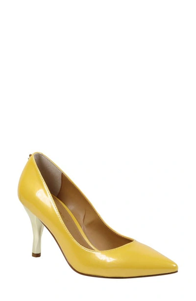 J. Reneé Kanan Pointed Toe Pump In Lemon