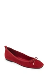 Marc Fisher Ltd Ubet Ballet Flat In Medium Red