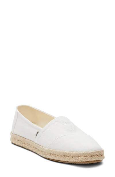 Toms Alrope Espadrille In White