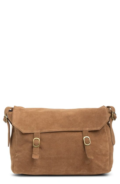 Urban Outfitters Zahara Suede Messenger Bag In Brown