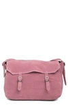 Urban Outfitters Zahara Suede Messenger Bag In Violet