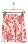 Roxy Para Paradise Floral Crepe Skirt In Pale Do Kartofe