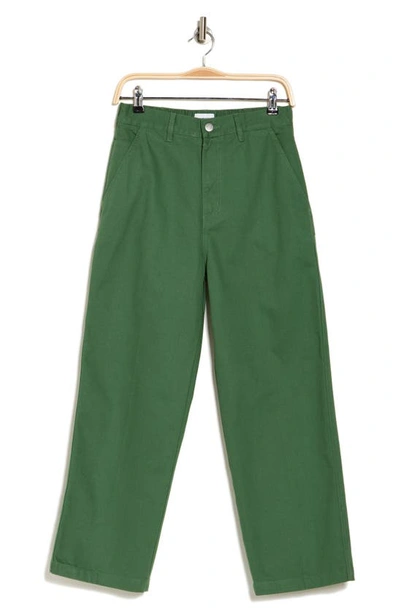 Obey Brighton Crop Carpenter Pants In Palm Leaf
