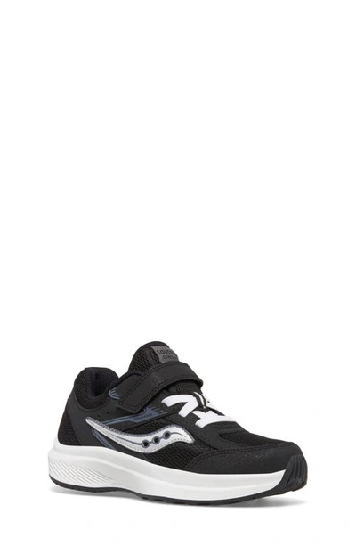 Saucony Kids' Cohesion Kidz A/c Sneaker In Black/ White