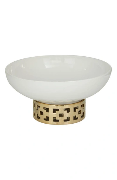 Cosmo By Cosmopolitan White Ceramic Decorative Bowl
