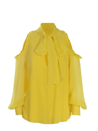Pinko Gamay Sleeveless Blouse In Yellow