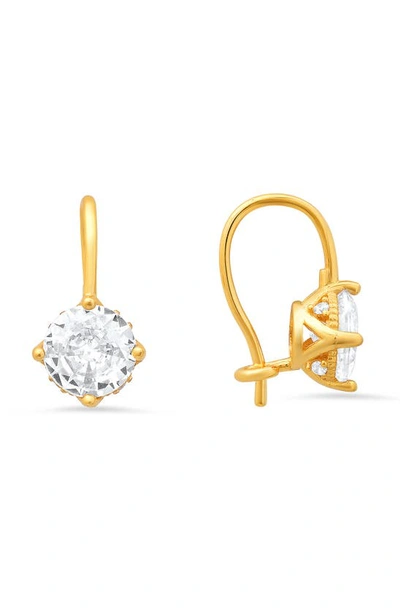 Queen Jewels Cubic Zirconia Drop Earrings In Gold